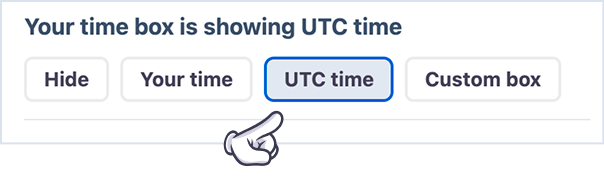 Select UTC